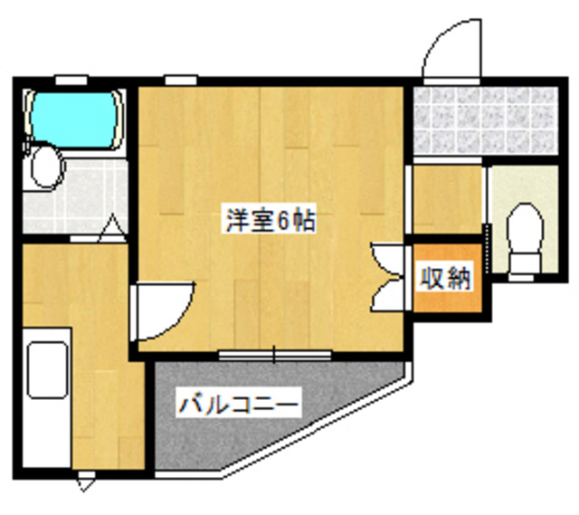 江戸川区北小岩２丁目のアパートの間取り|間取図です。