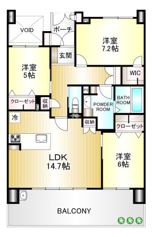 ファミール大和八木畝傍苑の間取り|専有面積：78.96ｍ2