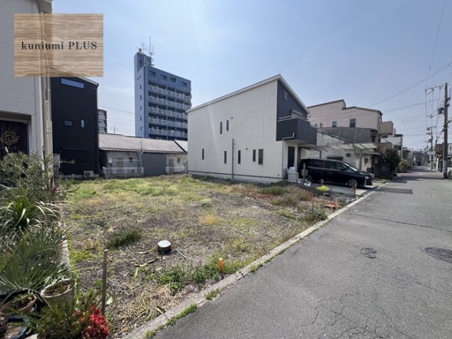 大阪市旭区大宮1丁目　1号地の前面道路含む現地写真