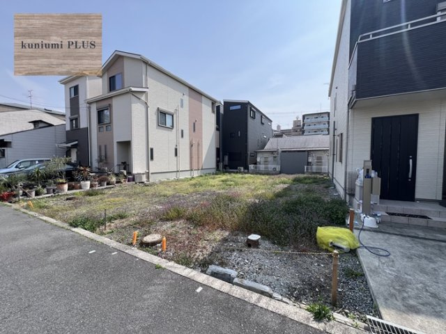 大阪市旭区大宮1丁目　1号地の前面道路含む現地写真