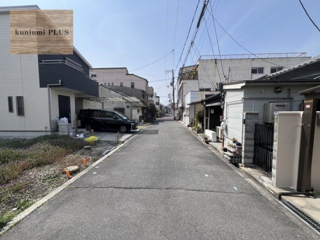 大阪市旭区大宮1丁目　2号地の前面道路含む現地写真
