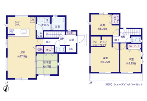 郷部２期　新築戸建ての間取り