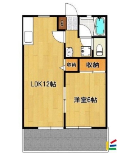 ハイツ旗崎の間取り