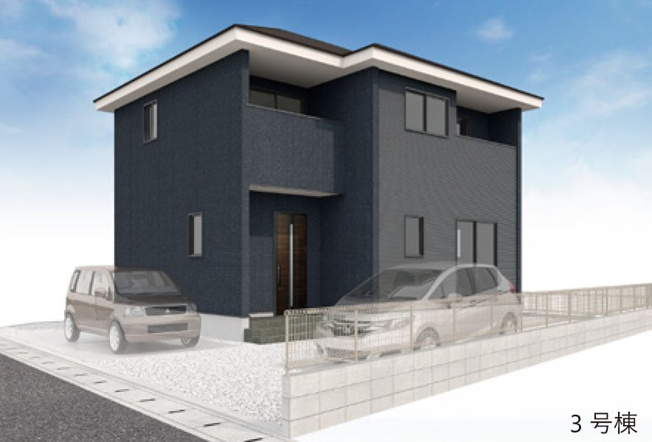 【外観パース】 | アーバンスタイル前橋市北代田町1期ー③ | （完成予想図）細井小学校まで徒歩6分！