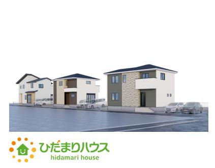 【完成予想図】 | 水戸市小吹町2期　新築戸建　2号棟 | 優しい色合いのコントラストが印象的な外観になっております