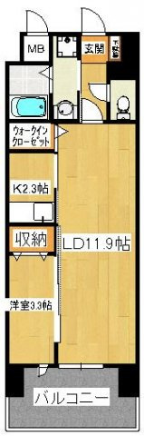 オリーブコート塚田の間取り