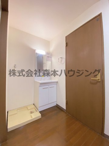 【洗面所】 | 　寝屋川市高柳2丁目36テラス | 広い洗面スペース