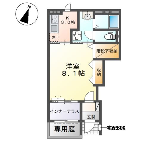 飛龍　高坂（東松山市高坂アパート新築工事）の間取り