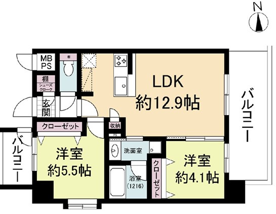 TOP COURT都島の間取り