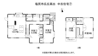 【間取り】 | 塩尻市広丘高出 中古住宅⑦ | 間取図