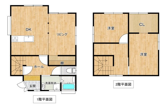 明洋3丁目戸建ての間取り