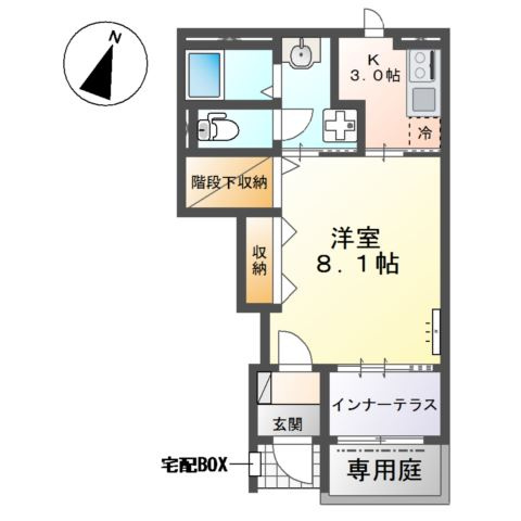 飛龍　高坂（東松山市高坂アパート新築工事）の間取り