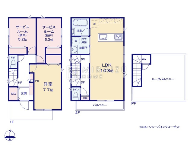 【間取り】 | 陽の光をたっぷりと浴びながら気持ち良く生活が出来ます。夢のマイホーム、夢ではなく実現出来ます！見学・ご相談等、お気軽にご連絡下さい。
