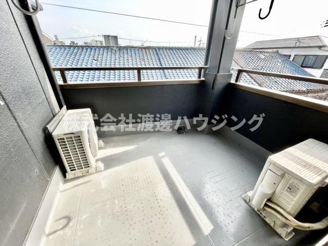 メゾンカルムのバルコニー