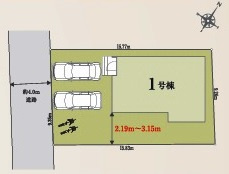 狭山市北入曽　新築分譲　西武新宿線『新所沢駅駅』バス19分　【山王小学区】の区画図