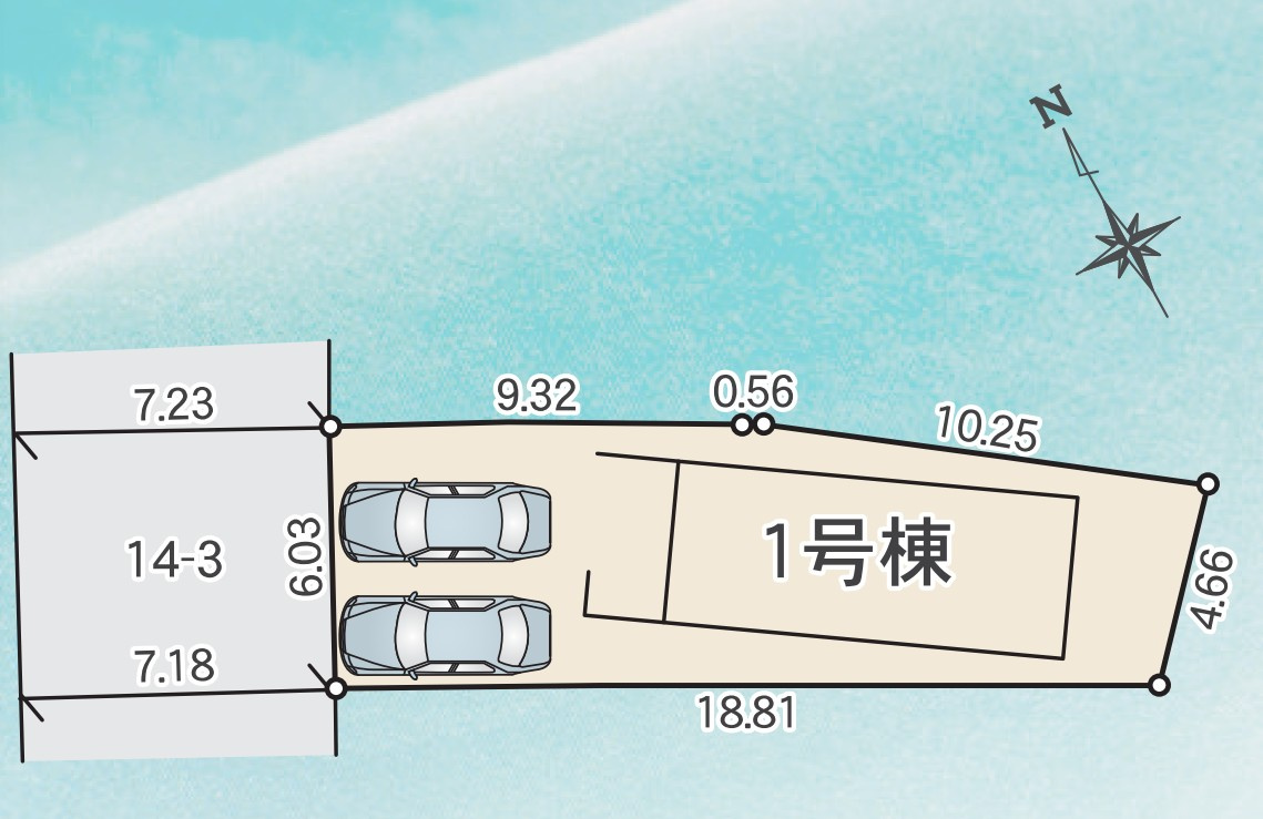 【新築戸建】高崎市上和田町01期　の区画図|■区画図