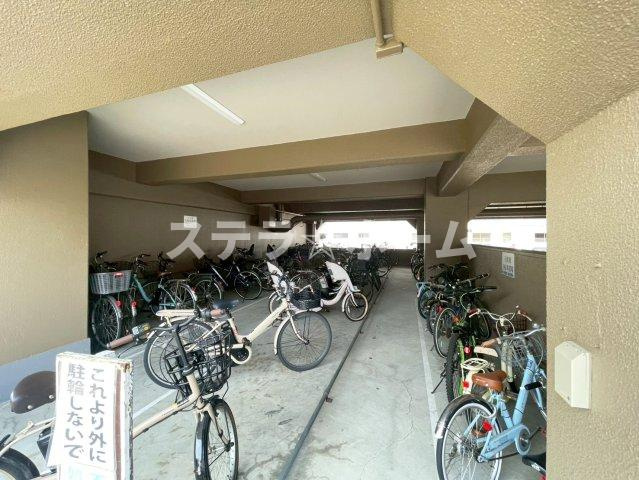 千里山サニーハイツの駐輪場|駐輪場です