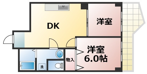 【間取り】 | ヴィラ真田山　仲介手数料無料