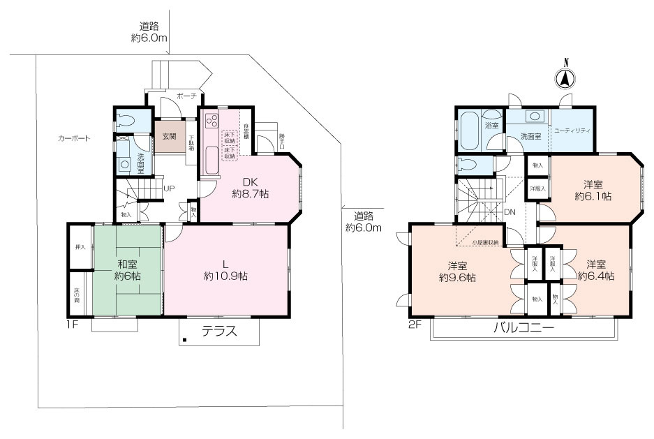 湘南鷹取6丁目・北東角地+ひな壇の画像