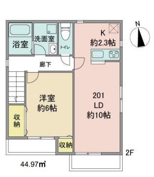 小平市小川東町１丁目のアパートの間取り