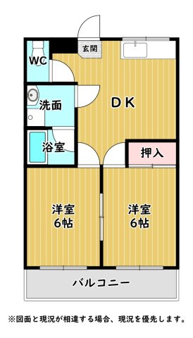 ウェルネスハイツ茶屋　富山県富山市茶屋町　１棟売アパートの間取り