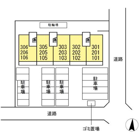 トリエタージュの区画図