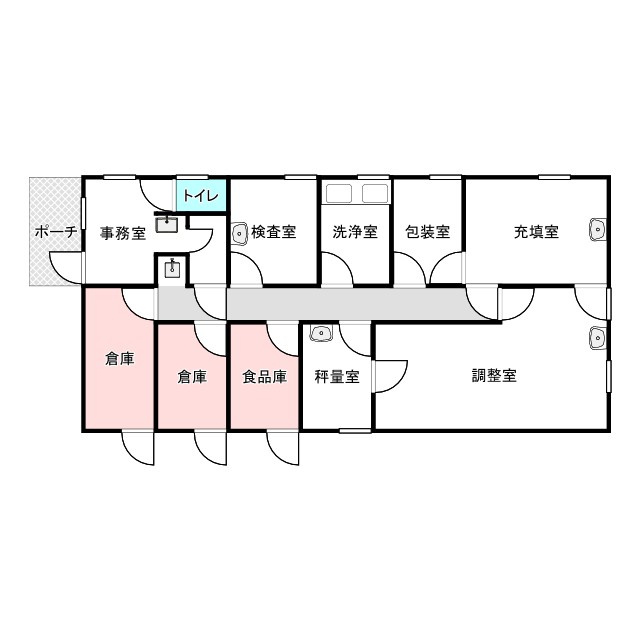 ハイランド近辺で事務所利用可！リノベして民泊施設にも最適♪高久乙の間取り