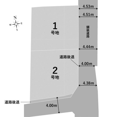 【区画図】 | 上桂西居町　新築一戸建