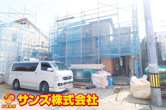 郡山市安積町長久保3丁目　　　３号棟　　　安積第3小学校、安積第2中学区の外観|北西側から見た駐車場を含む外観♪