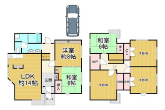 【間取り】 | 川西市萩原台西3丁目231の1　中古一戸建