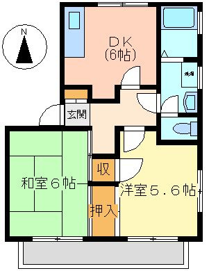 メゾンシェーヌの間取り