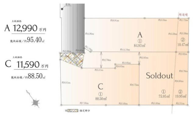 【土地図】 | 【仲介手数料３９０万円が無料！】■学芸大学駅１２分■下馬中央公園まで５０米 | 春の特別キャンペーン！
日本一の家計応援サービスに挑戦中！
詳細は「諸費用」欄をご確認下さい！
■学芸大学駅１２分
■下馬中央公園まで５０米
■陽当り良好
■お好きなハウスメーカーで建築可