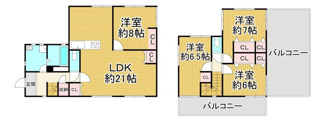 【間取り】 | 川西市湯山台２丁目20の1　中古一戸建て