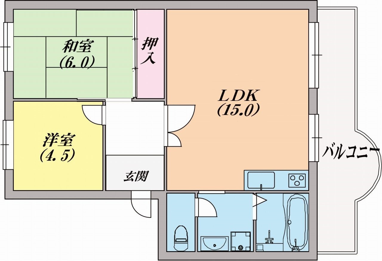すずらん台コートの間取り