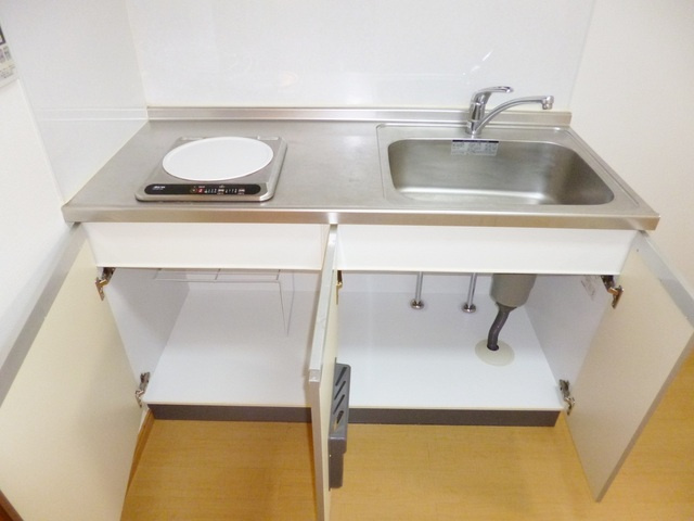 グレースステージのキッチン|1口ＩＨクッキングヒーター付いてます。