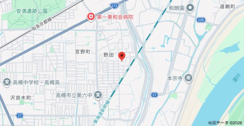 グレースハイムA棟の地図