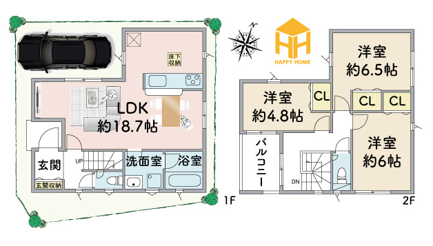 クレイドルガーデン摂津市鳥飼和道新築一戸建て｜全12区画＋駐車1台可の間取り|※図面と現況が異なる場合は、現況を優先します。