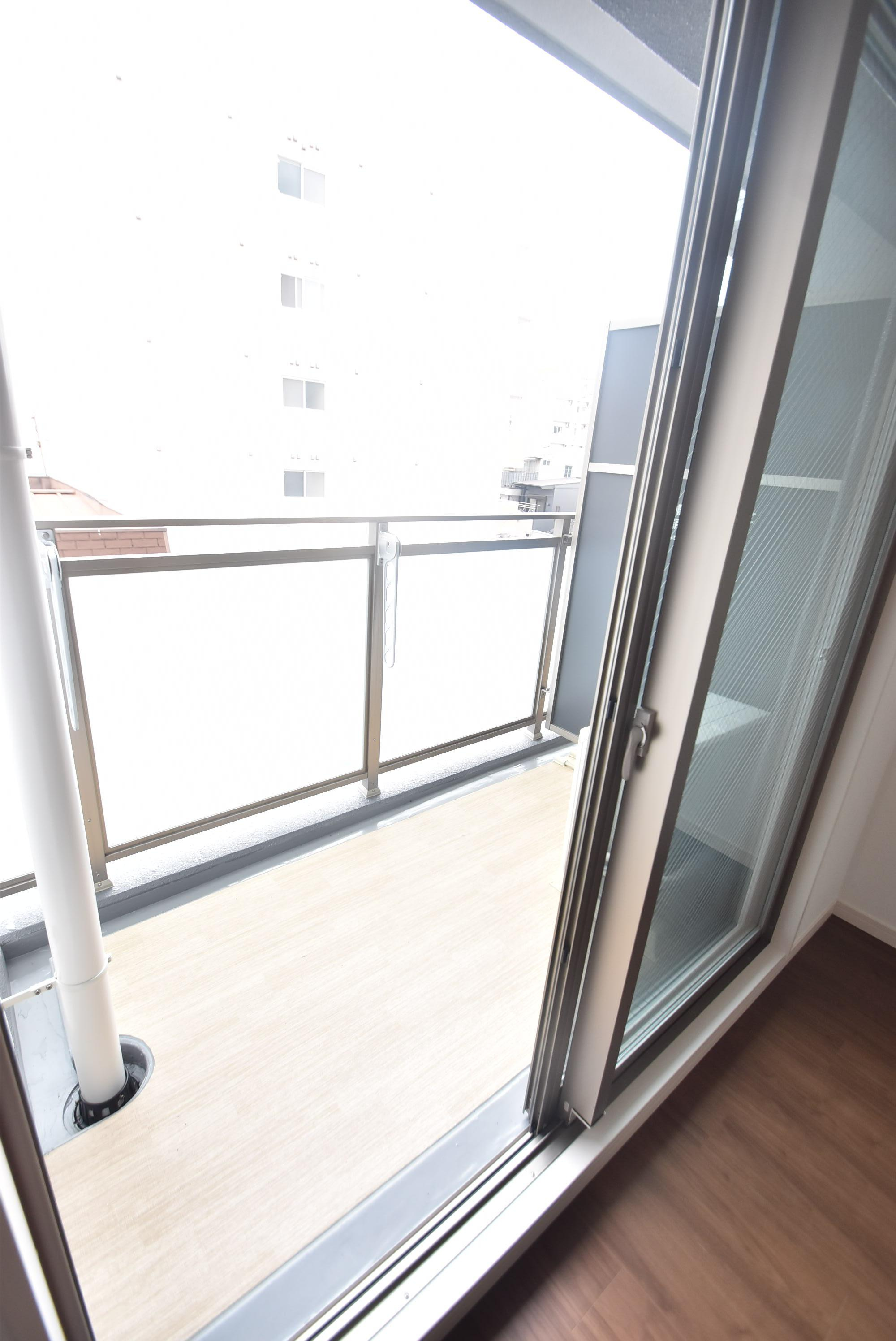 大阪市都島区東野田町５丁目の賃貸マンションのバルコニー