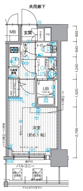 エスリード南森町ラグシスの間取り