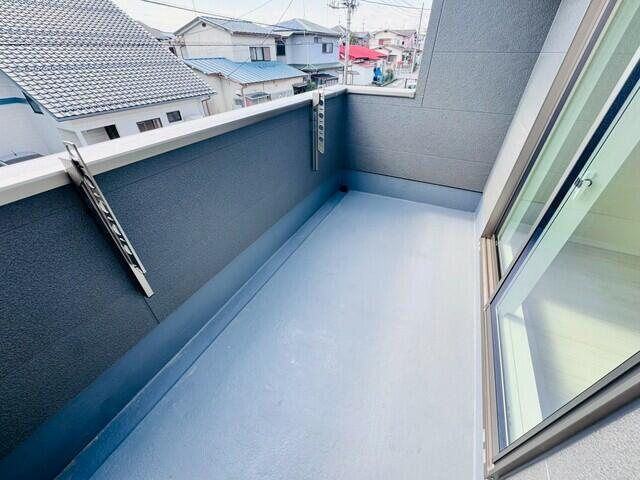 リナージュ宇都宮市富士見が丘２丁目第１期　新築一戸建てのバルコニー|【2号棟】