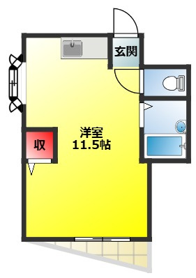 【間取り】 | ハイツ上新小松