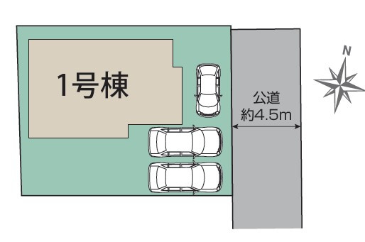 平塚市ふじみ野2丁目　新築一戸建ての区画図