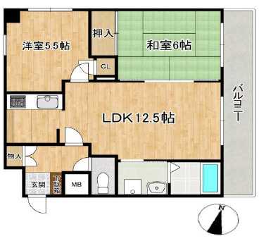 メープル神戸本山の間取り