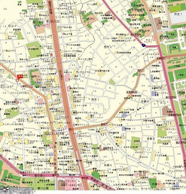 ステージファースト小石川の地図