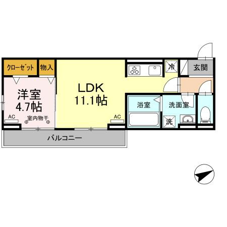 グランドール Ｋの間取り