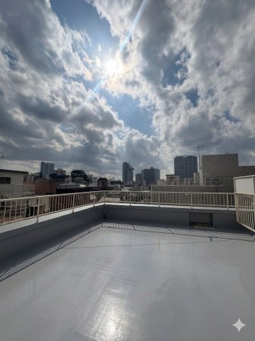 中銀本郷マンシオンのバルコニー
