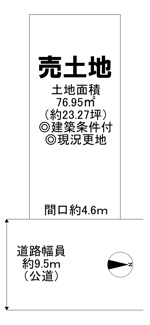 【土地図】 | 北野田　建築条件付売土地 | 【自由設計対応】家族の希望が詰まったマイホームを建築出来ますね！