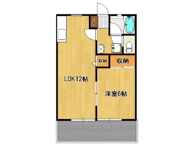 ハイツ旗崎の間取り