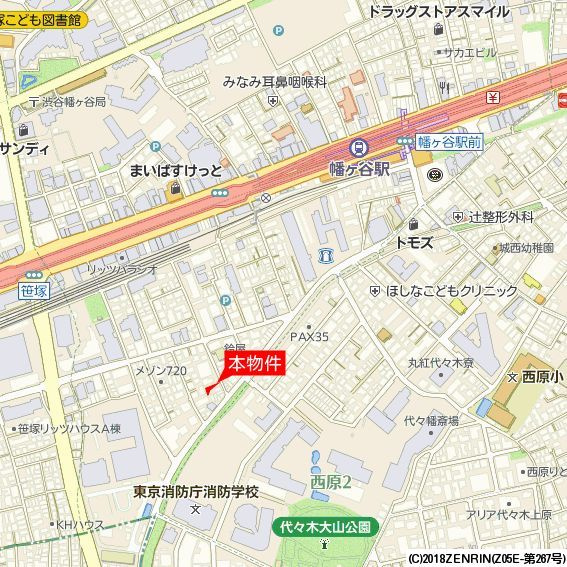 Ｊ’ｓコート幡ヶ谷の地図