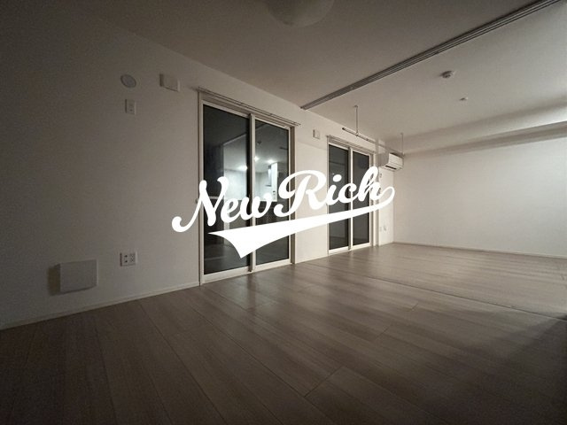 伊勢崎市中町のアパートのバルコニー